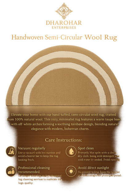 Handmade New Zealand Wool Doormat – Stylish Entry Rug