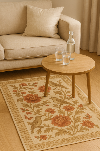 Vintage Meadow Floral Rug