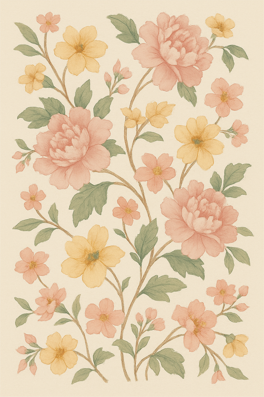 Soft Pastel Blossom Rug