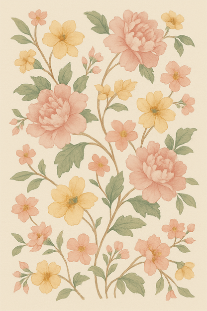 Soft Pastel Blossom Rug