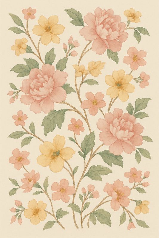 Soft Pastel Blossom Rug