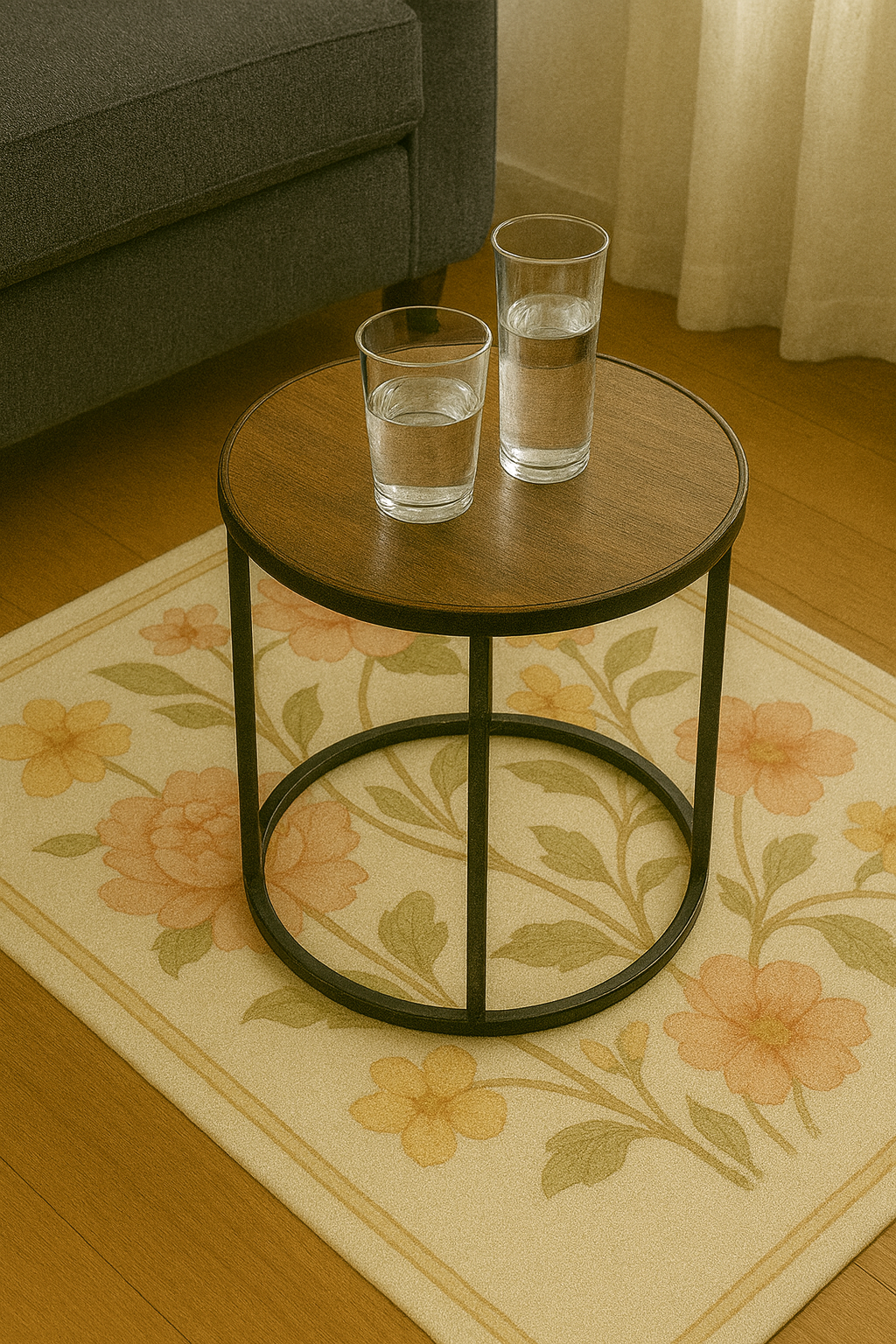 Soft Pastel Blossom Rug