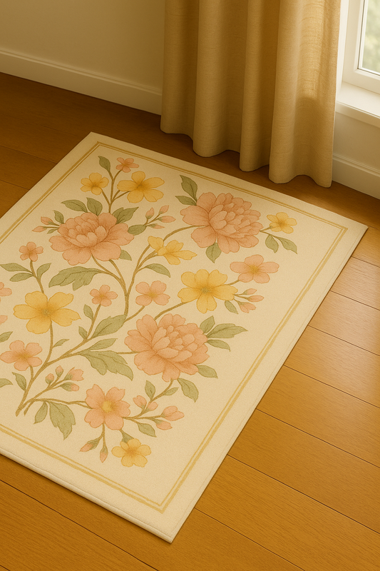 Soft Pastel Blossom Rug