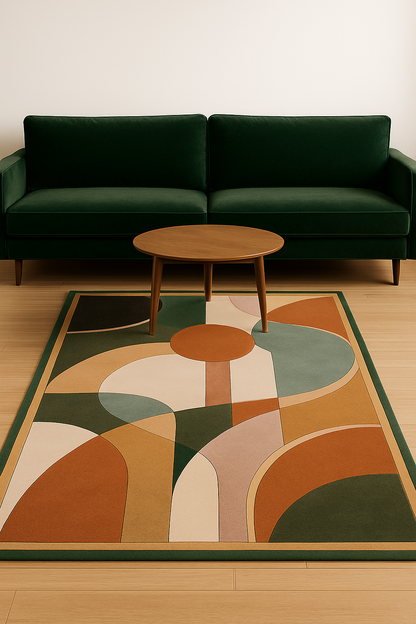 Modern Arc Harmony Wool Rug