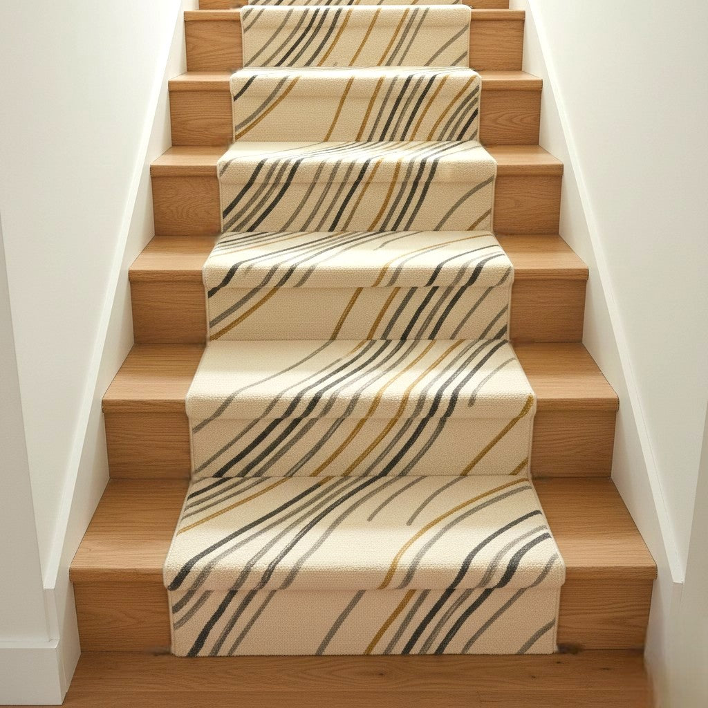 The Flowline Strata Wool Runner Rug