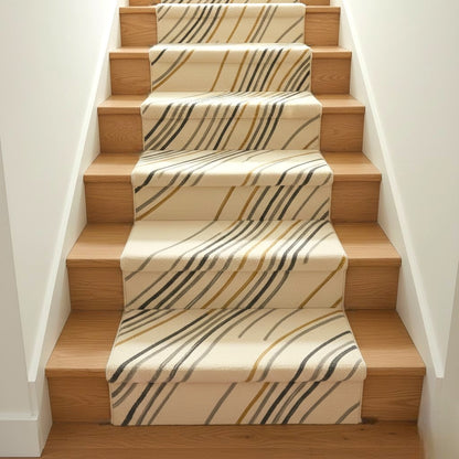 The Flowline Strata Wool Runner Rug