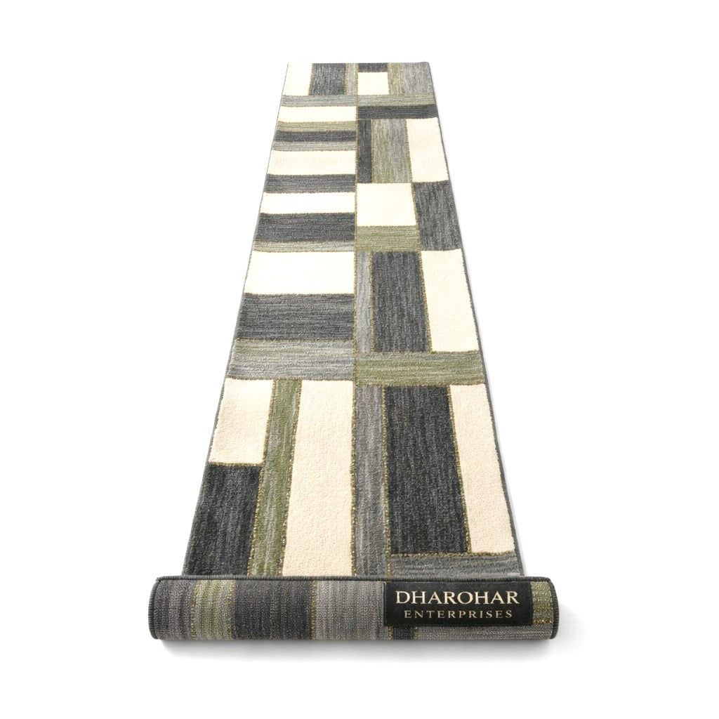 The Urban Mosaic Wool Runner Rug
