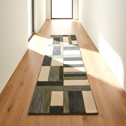 The Urban Mosaic Wool Runner Rug