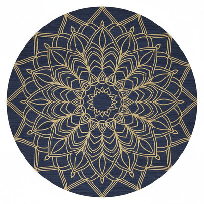 The Royal Mandala Luxe Round Wool Rug