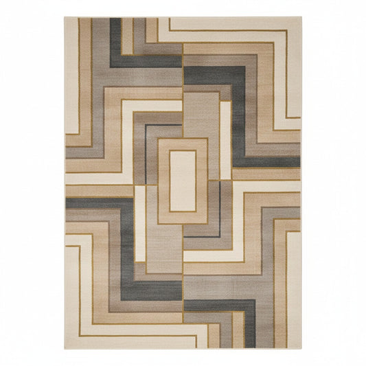 The Modern Interlock Geometry Wool Rug