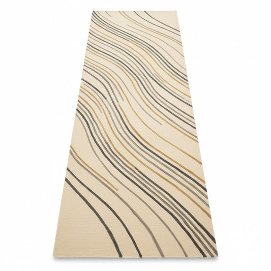 The Flowline Strata Wool Runner Rug